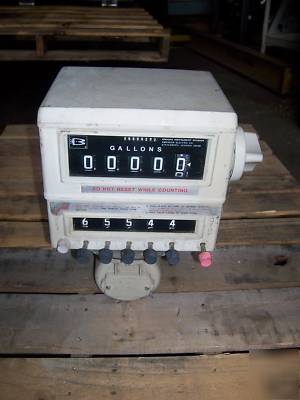 Brooks 316 stainless steel flow meter with register