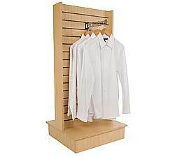 2-way slatwall merchandiser - maple 25.5