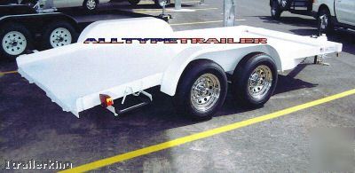 2010 model antique vintage race car hauler quad trailer