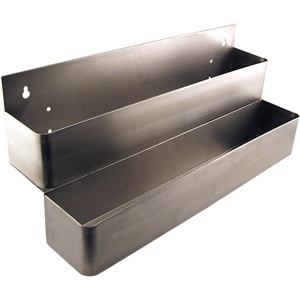 Double bar speed rail - liquor bottle holder s/s