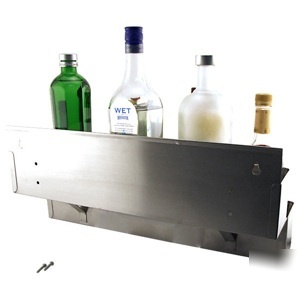 Double bar speed rail - liquor bottle holder s/s