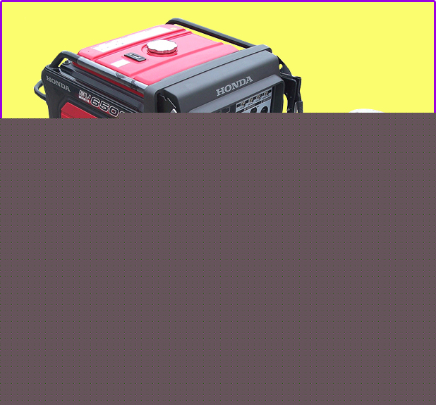 Honda EU6500ISA inverter generator w/ tri-fuel system