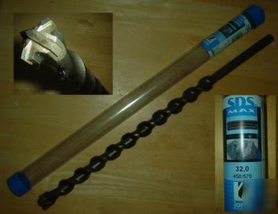 Joran 32MM x 570MM sds max masonry drill bit 4 cutter 