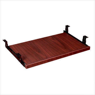 Keyboard tray finish: mahogany