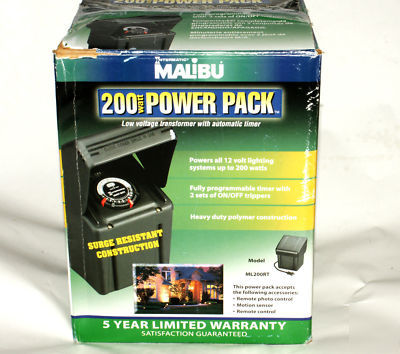 Malibu ML200RT 200W power pack 12V transformer timer 