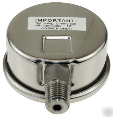 Marsh 3000 psi liquid filled pressure gauge/meter #303