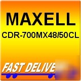 Maxell cdr-700MX48/50CL color cd r 700 50 spindle 48X