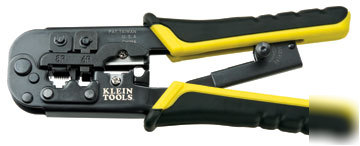 New klein ratcheting modular crimper/stripper