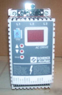 Schenck accurate ac tech 400/480V 3 phase 1 hp ac drive