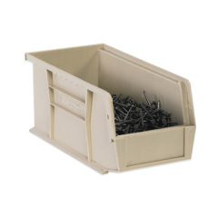 Shoplet select ivory plastic stack hang bin boxes 16