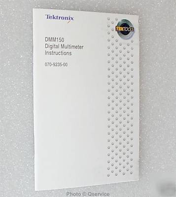 Tektronix / tek operators booklet original DMM150