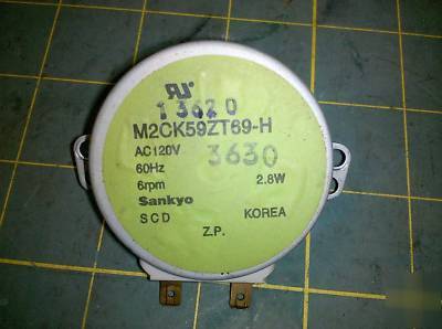 3F65 motor microwave 120V 60ZH 6RPM long d-shaft