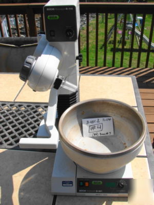 Buchi r-114 rotovapor & b-481 water bath w/evaporator