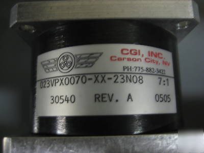 Cgi motion planetary gearhead for nema 23 stepper motor