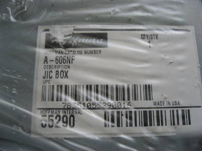 Hoffman electric jic junction box a-606NF enclosure