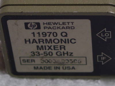 Hp 11970Q 33-50GHZ harmonic mixer
