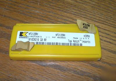 Kennametal top notch grooving inserts NF3125RK KC850