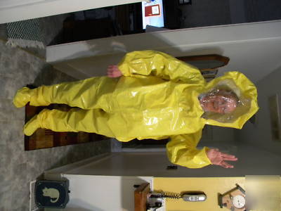 Lakeland level b fully encapsulated hazmat coveralls