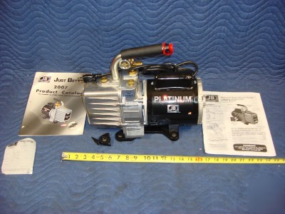 New jb platinum dv-142N 5CFM ac .5HP deep vacuum pump *
