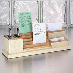 New levenger desk pavillion 5 piece set-cream *brand *