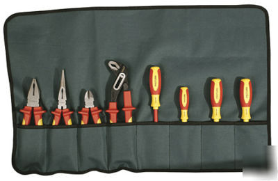 PROTURN8 pc insulated plier - screwdriver set. 32395