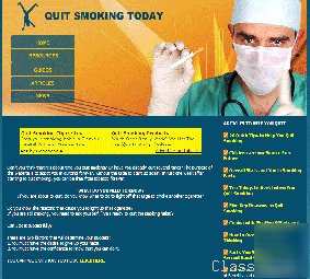 Quit smoking website with ebooks & amazon revenue.