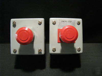 Set of 2 emergency off swtiches (used, excellent cond.)
