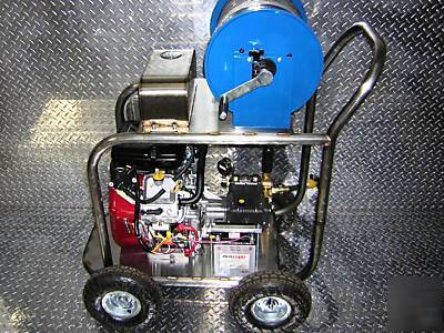 Sewer jetter-drain cleaner snake machine rooter hydro