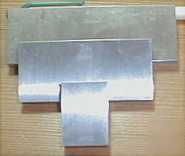 Starrett webber 3 pc english gauge blocks 4, 3, 1 inch
