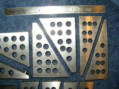 Toolmaker made angle parallels set 1/2 thru 45 degree