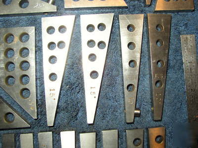 Toolmaker made angle parallels set 1/2 thru 45 degree