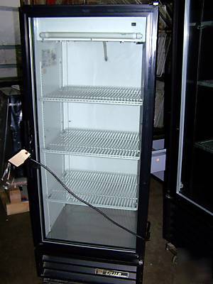 True single glass door reach in beer food refrigerator