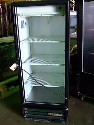 True single glass door reach in beer food refrigerator