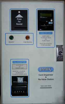 Jamex 7225 smart card dispensing & re-value station