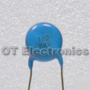 10 x 8KV 1000PF high voltage ceramic capacitors, hv ham