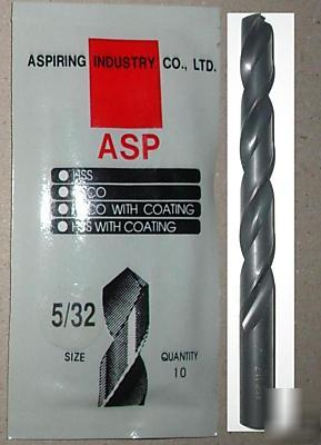 10 x top quality hss metal drill 5/32