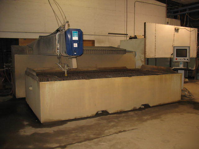 2006 flow cnc water jet contour cutting machine 6'x 12'