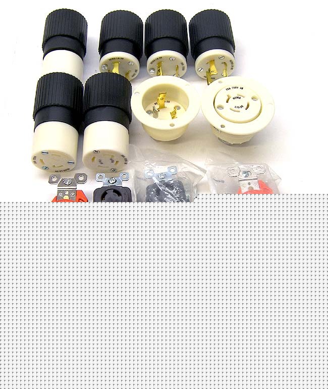 Lot 12 bryant locking plug connector receptacle 20A 30A