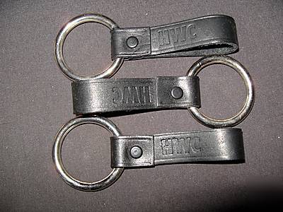 New 2 police duty belt baton night stick holders nos
