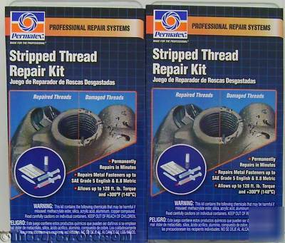 Permatex stripped thread repair kit 2PK free shipping