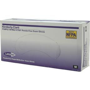 Safeskin powder free nitrile exam gloves medium 50/box