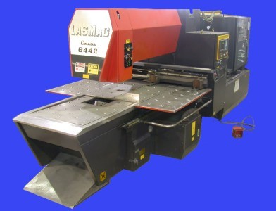 Very nice amada cnc 1500 watt model laser lasmac 644 ii