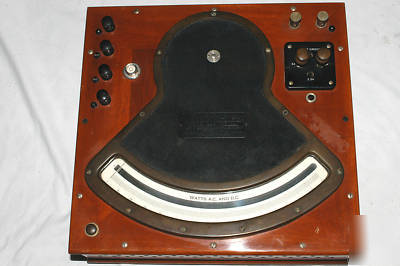 Weston lab ac & dc wattmeter mdl 326 in wood box