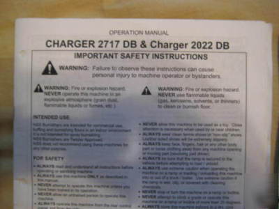 New nss charger 2717 db battery burnisher,2009 year 