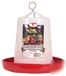 New plastic hanging feeders for poultry game birds