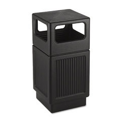 Safco trophy collection side open waste receptacle