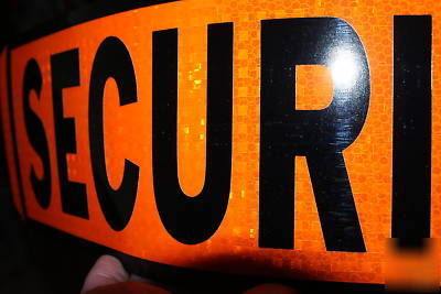 Security reflective magnetic sign 1 pair, orange
