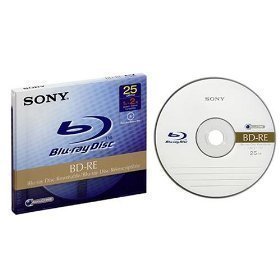 Sony bd-re 25GB -2X pk 1 blu-ray disc original free p&p