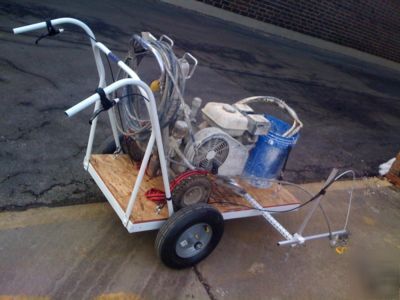 Used speeflo 6900 w/ airless line striper cart complete