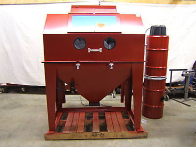 New 48 x 24 flip top sandblaster sand blast cabinet usa 